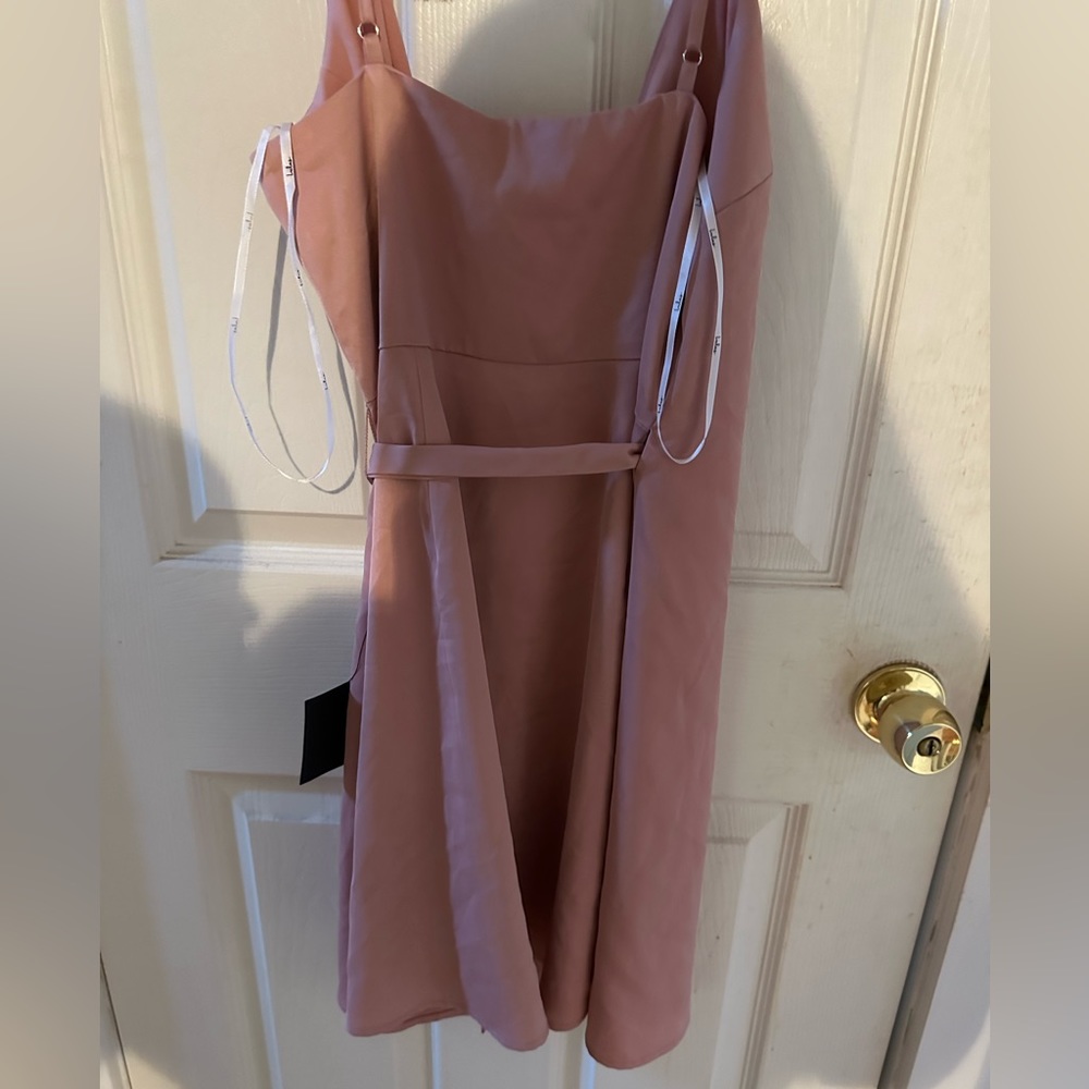 Lulu’s Mini Wrap Dress - Picture 2 of 5